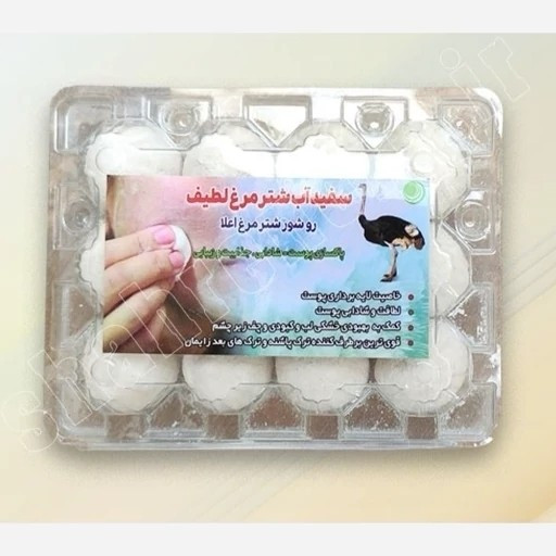 سفید آب شتر مرغ 12 تایی