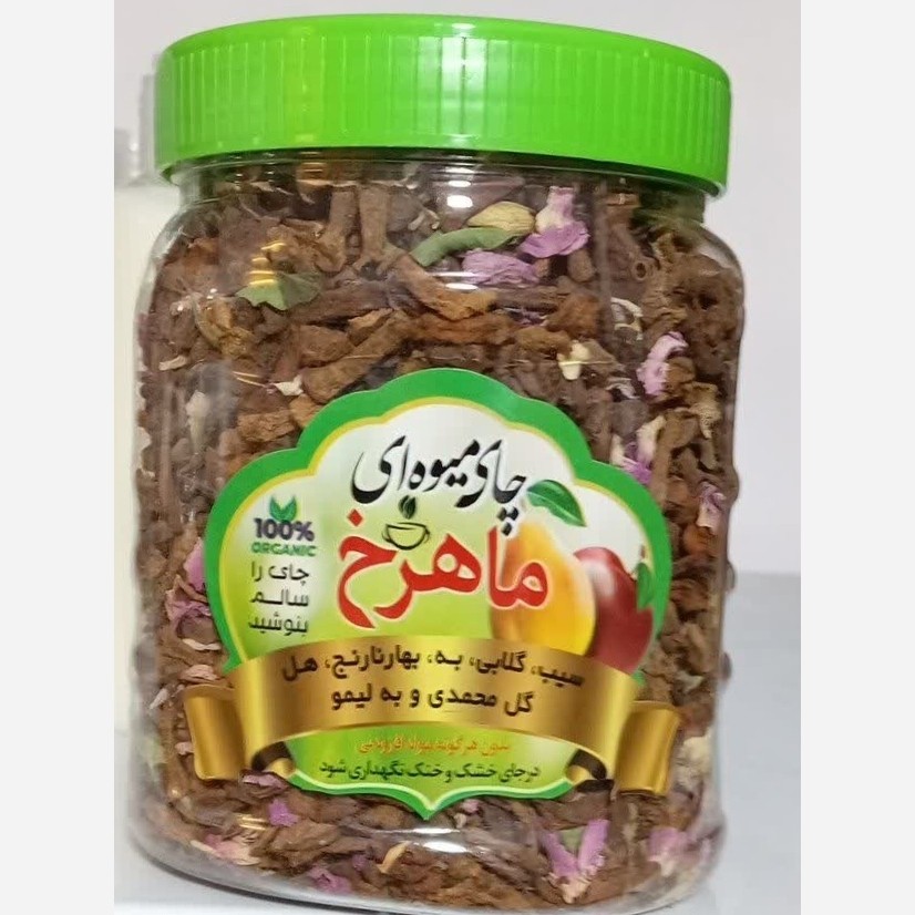 چای میوه ای ماهرخ 250 گرم چای بهشتی