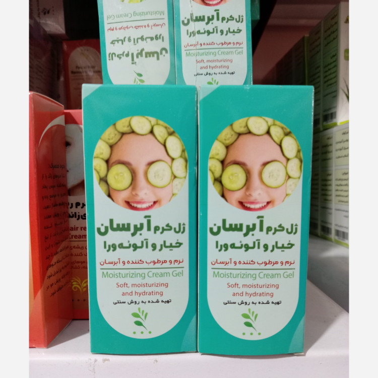 ژل کرم آبرسان خیار و آلوئه ورا گیاهی